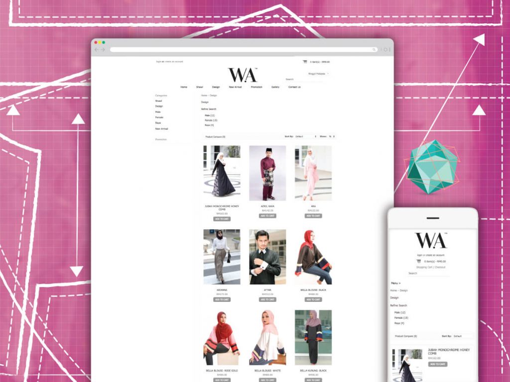 Wa Clothing — original project presentation 2
