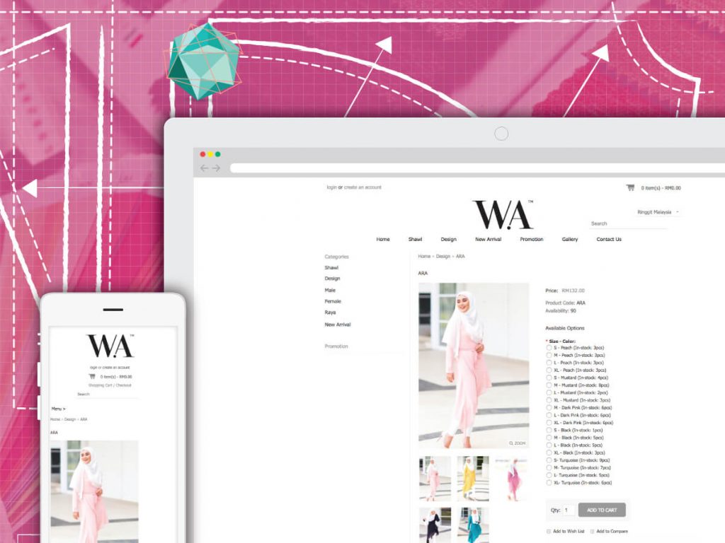 Wa Clothing — original project presentation 3
