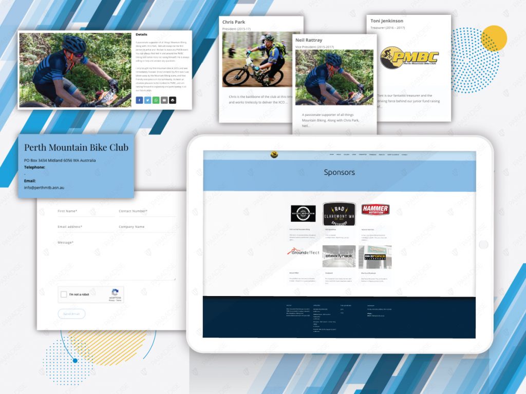 Perth Mountain Bike Club — original project presentation 3