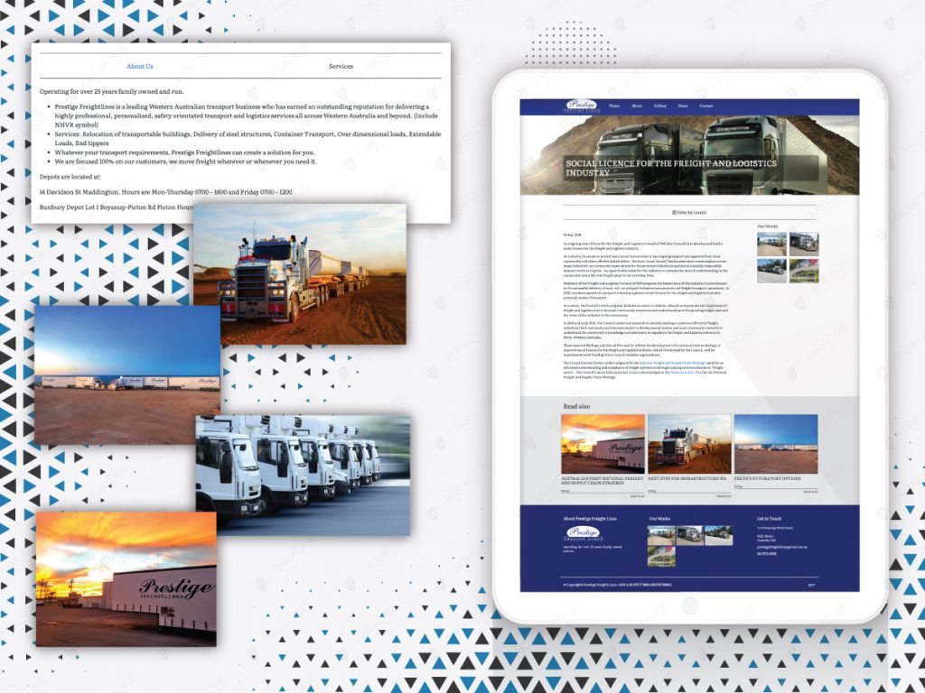 Prestige Freight Lines — original project presentation 2