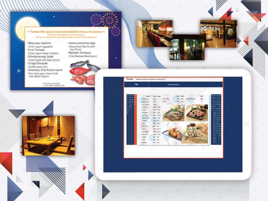 Tomoe Japanese Restaurant — original project presentation 2